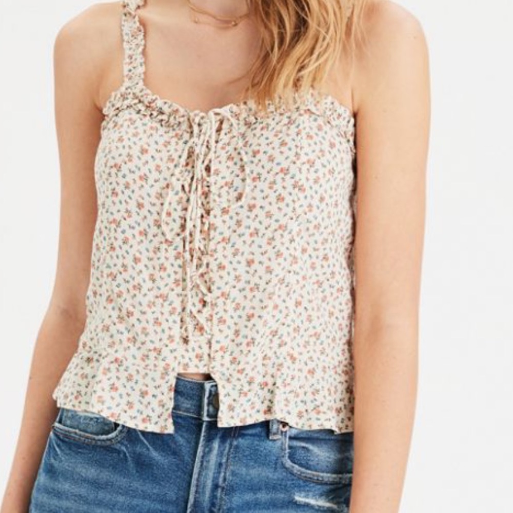 American Eagle Lace Up Cami